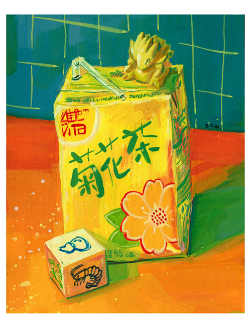 Chunky Paper x Food - "Sunday Afternoon" Gouache on Board