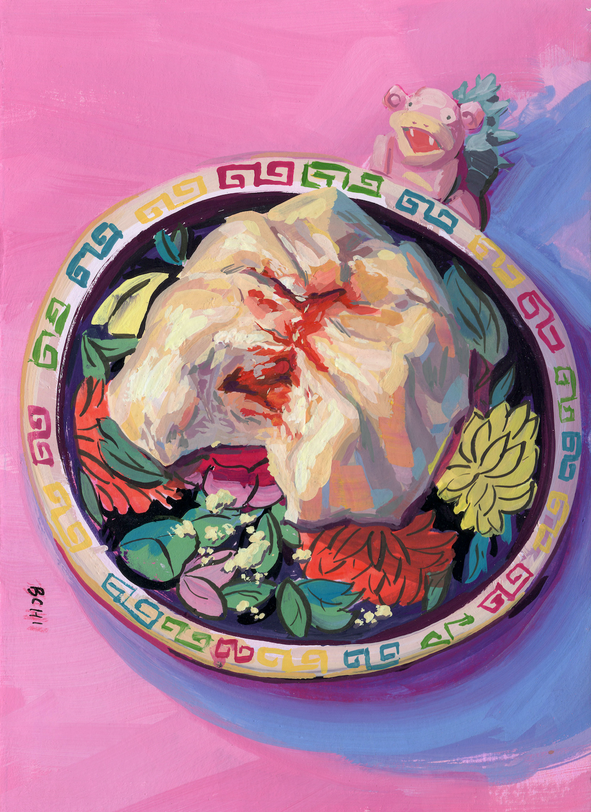 Chunky Paper x Food - "Sunday Lunch" Gouache on Board