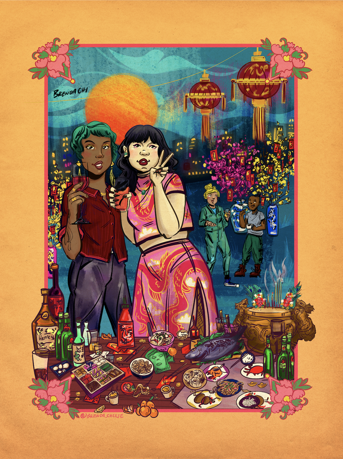 Proud Asian Woman Lunar New Year