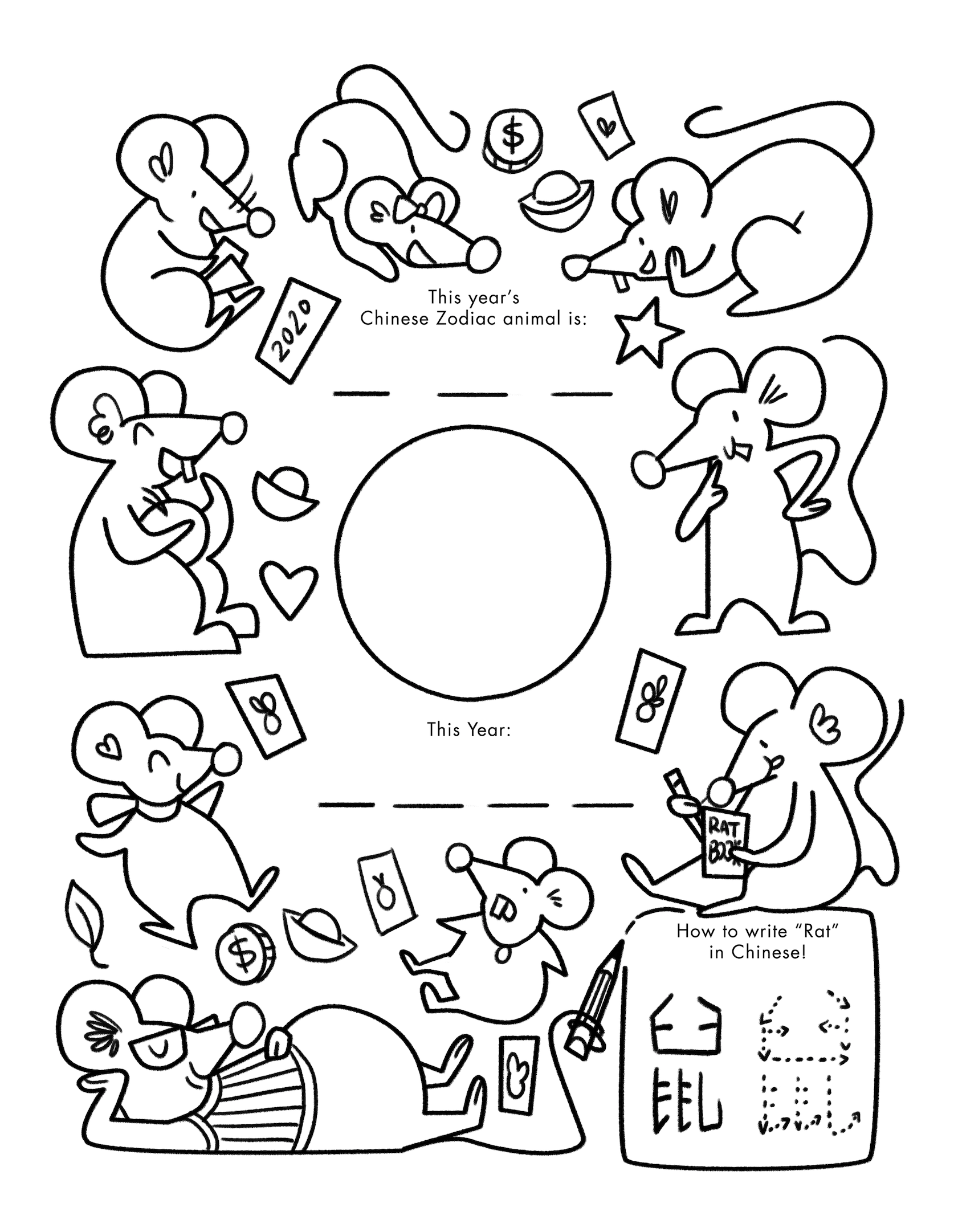 2020 LNY Coloring Pages - CAM