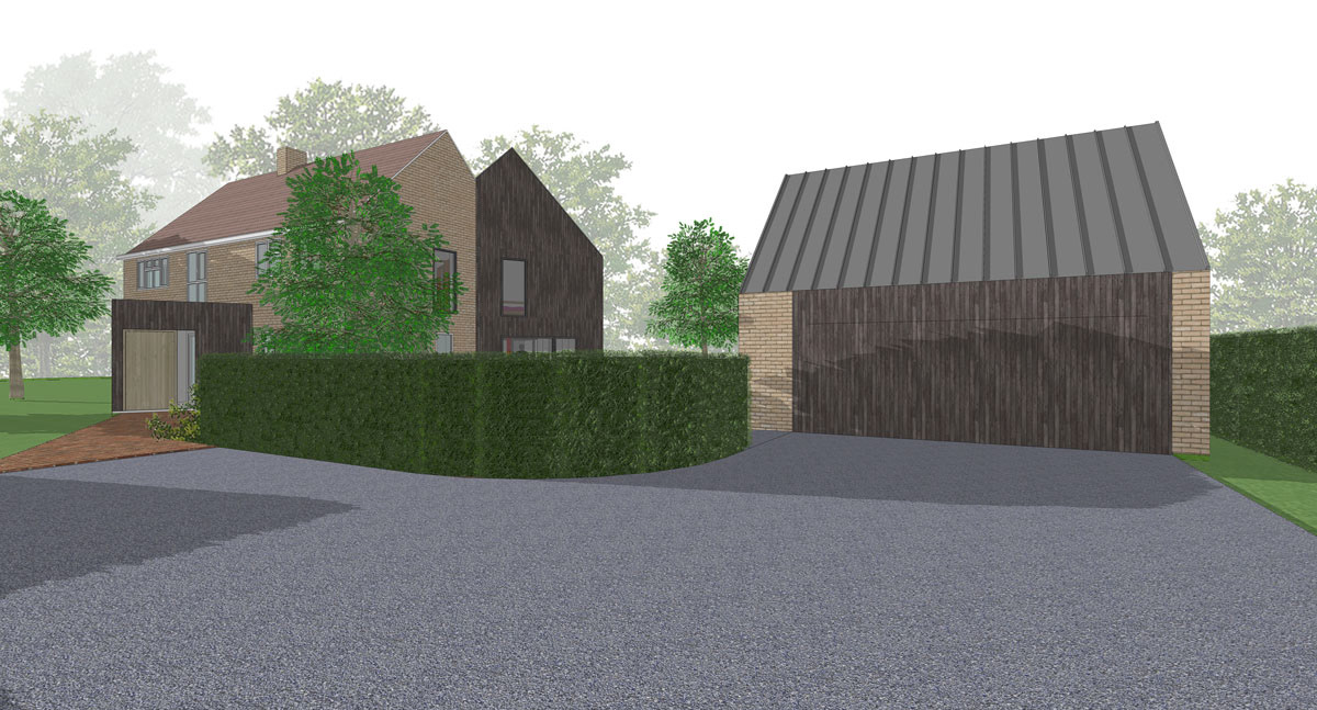 Mayfields - Driveway Approach with Garage