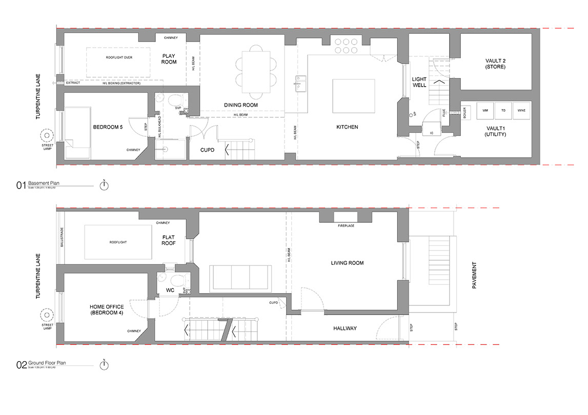 Existing Basement and Ground Floor Plan