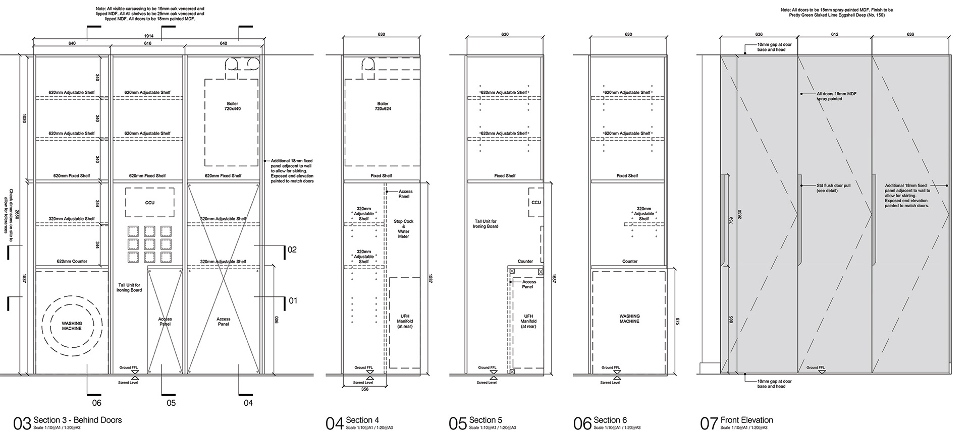Hallway Storage Design Intent Drawing