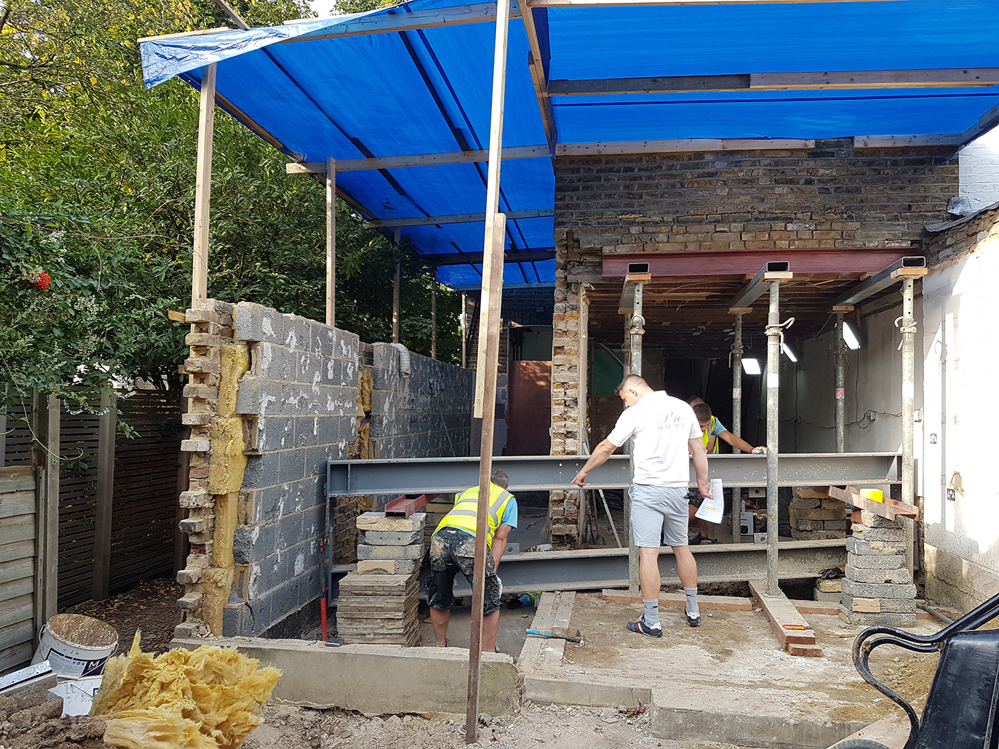 Structural Alterations - Steel Going In