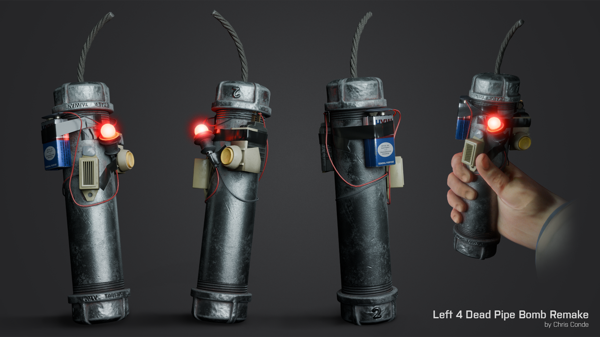 Left 4 Dead Pipe Bomb game-ready asset
