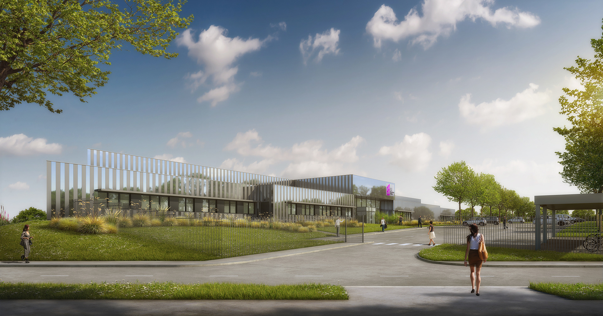 ARCHITECTES ROCHETEAU SAILLARD  |  Jules Verne Manufacturing Academy Bouguenais (44)