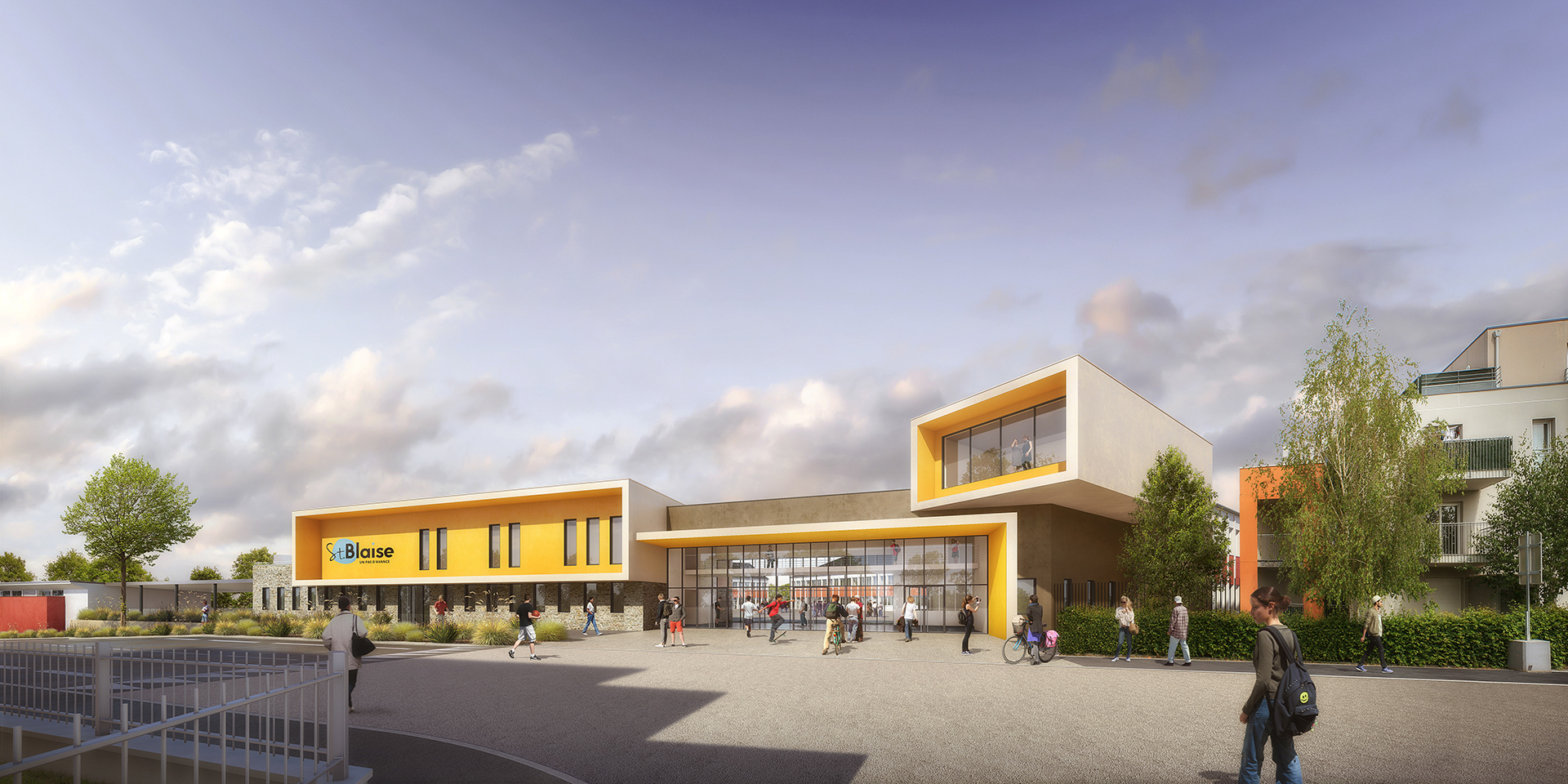 A PROPOS ARCHITECTURE  |  Collège Saint Blaise Vertou (44)