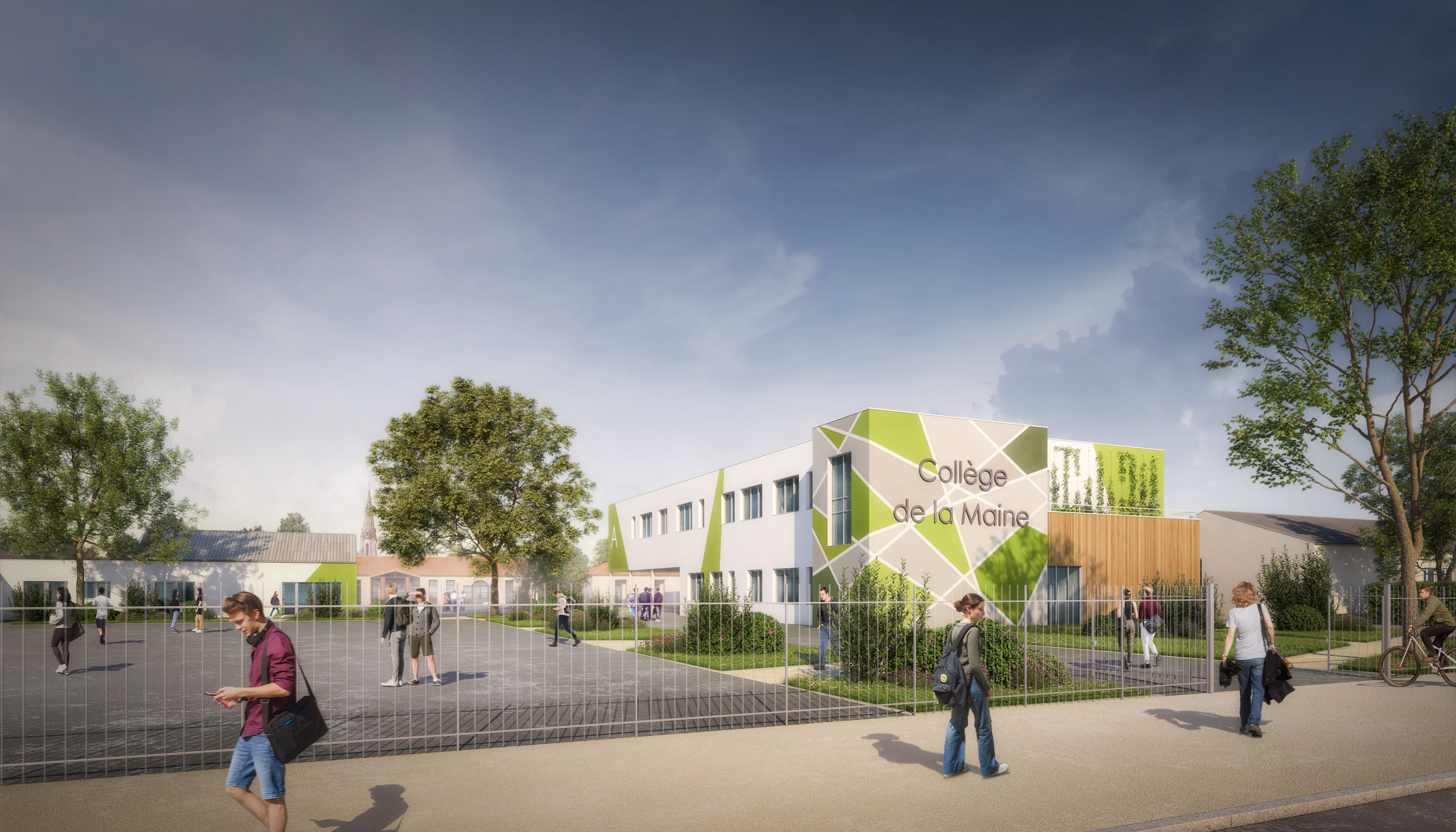 A PROPOS ARCHITECTURE   |  Collège de la Maine Aigrefeuille (44)