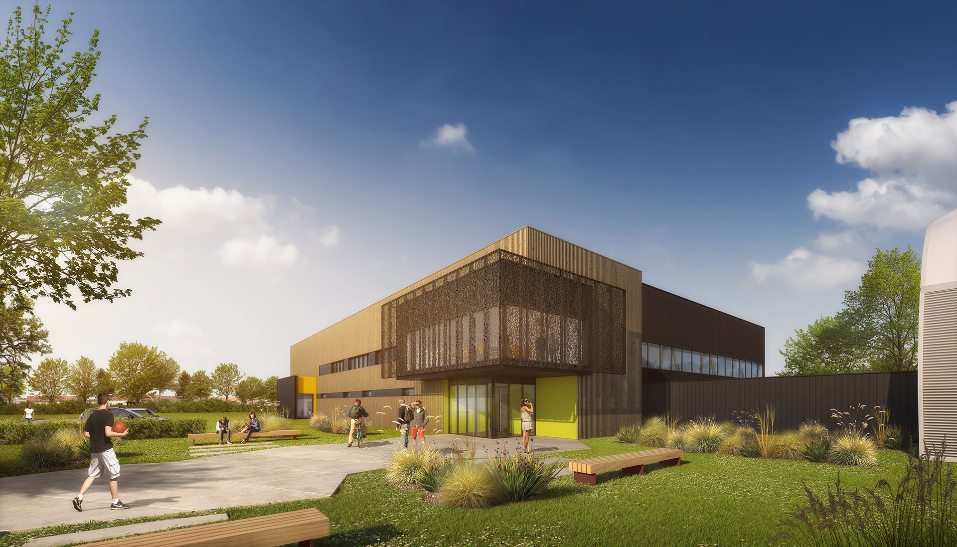 PELLEAU & ASSOCIÉS ARCHITECTES  |  Salle de gymnastique Moutiers-les-Mauxfaits (85)