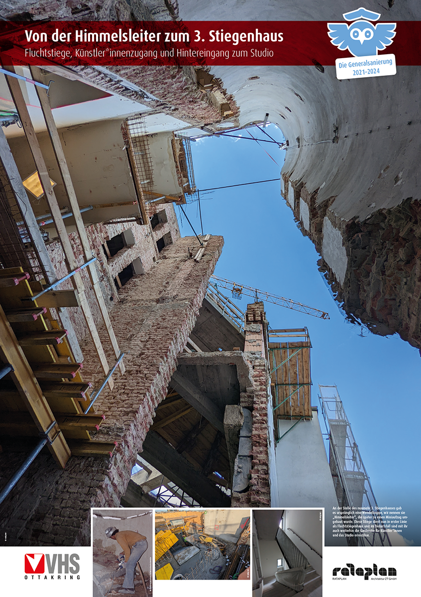 Plakate / Umbau Volkshochschule Ottakring
