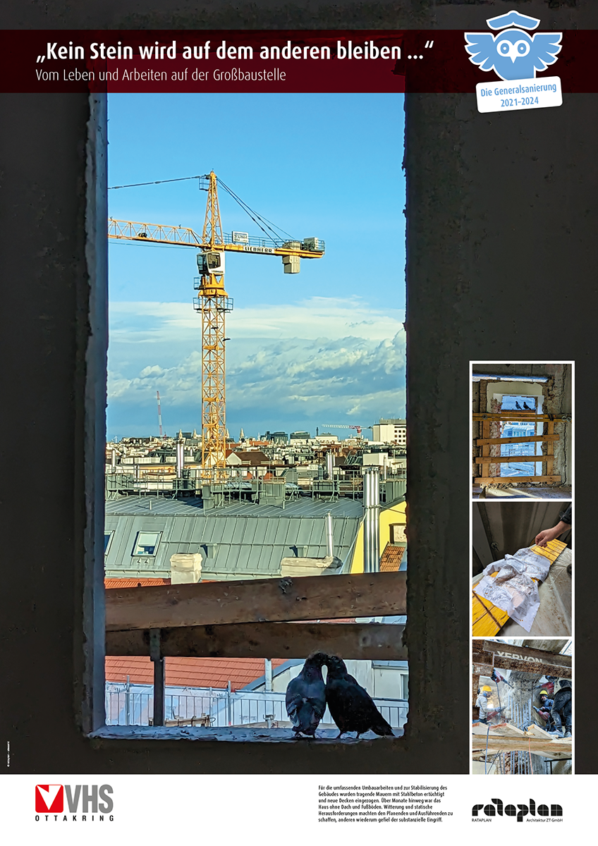 Plakate / Umbau Volkshochschule Ottakring