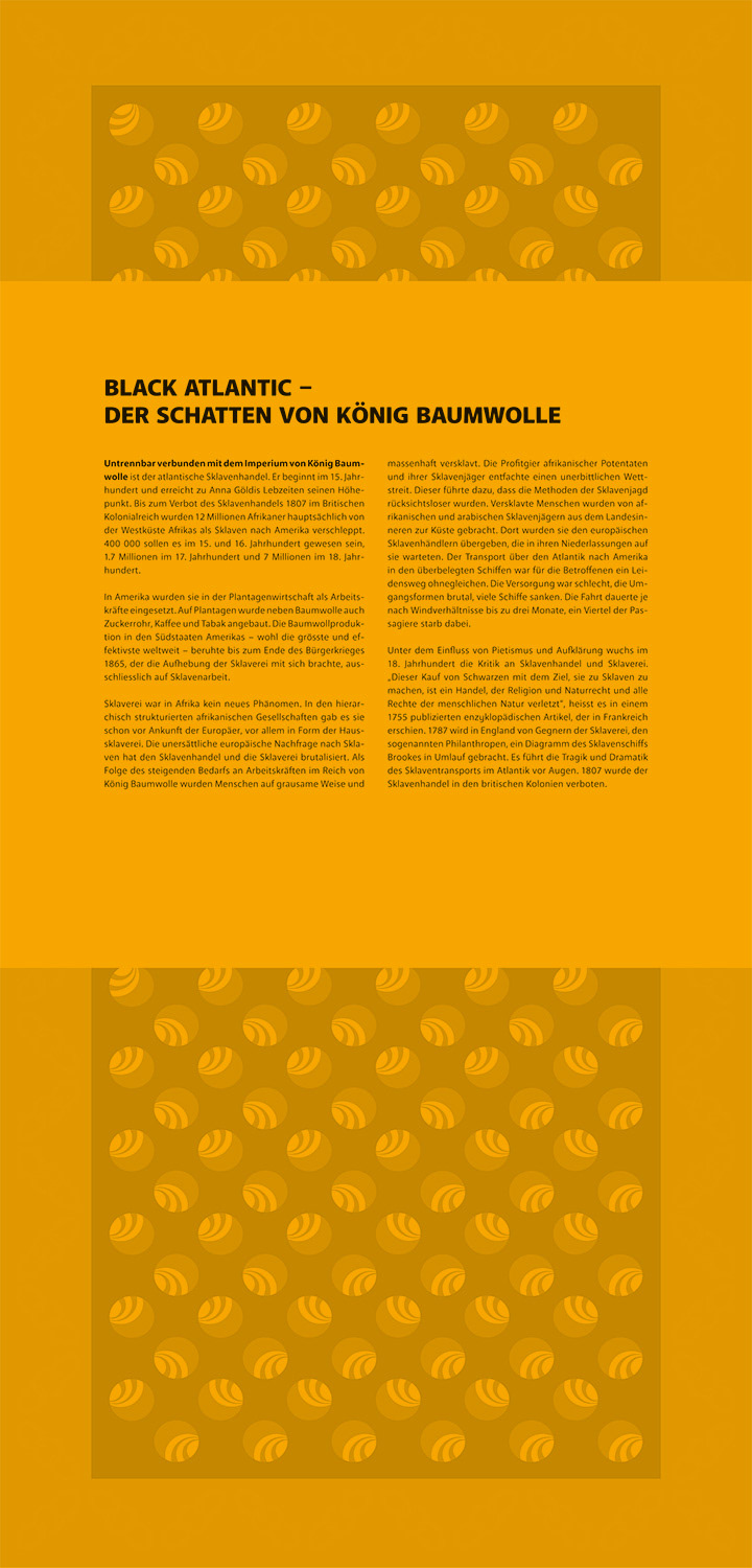 Ausstellungsgrafik / Anna Göldi Museum / Bunte Tücher, geteilte Geschichte / 2023