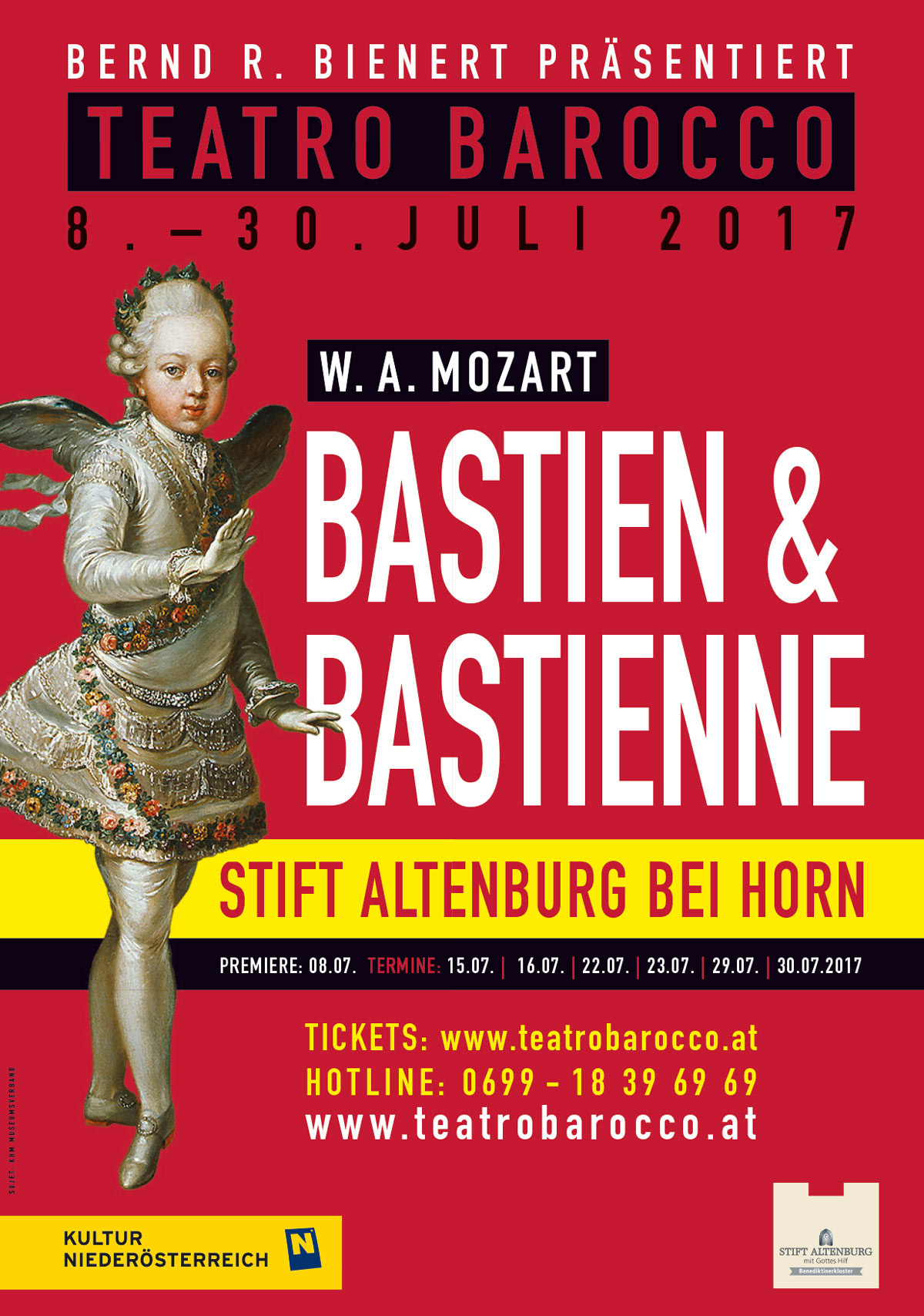 Plakat / Teatro Barocco / Bastien & Bastienne
