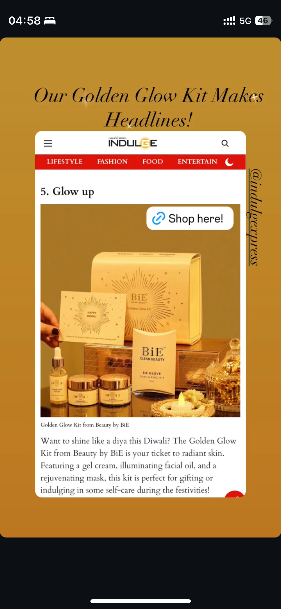 PR Coverage for Diwali Kit