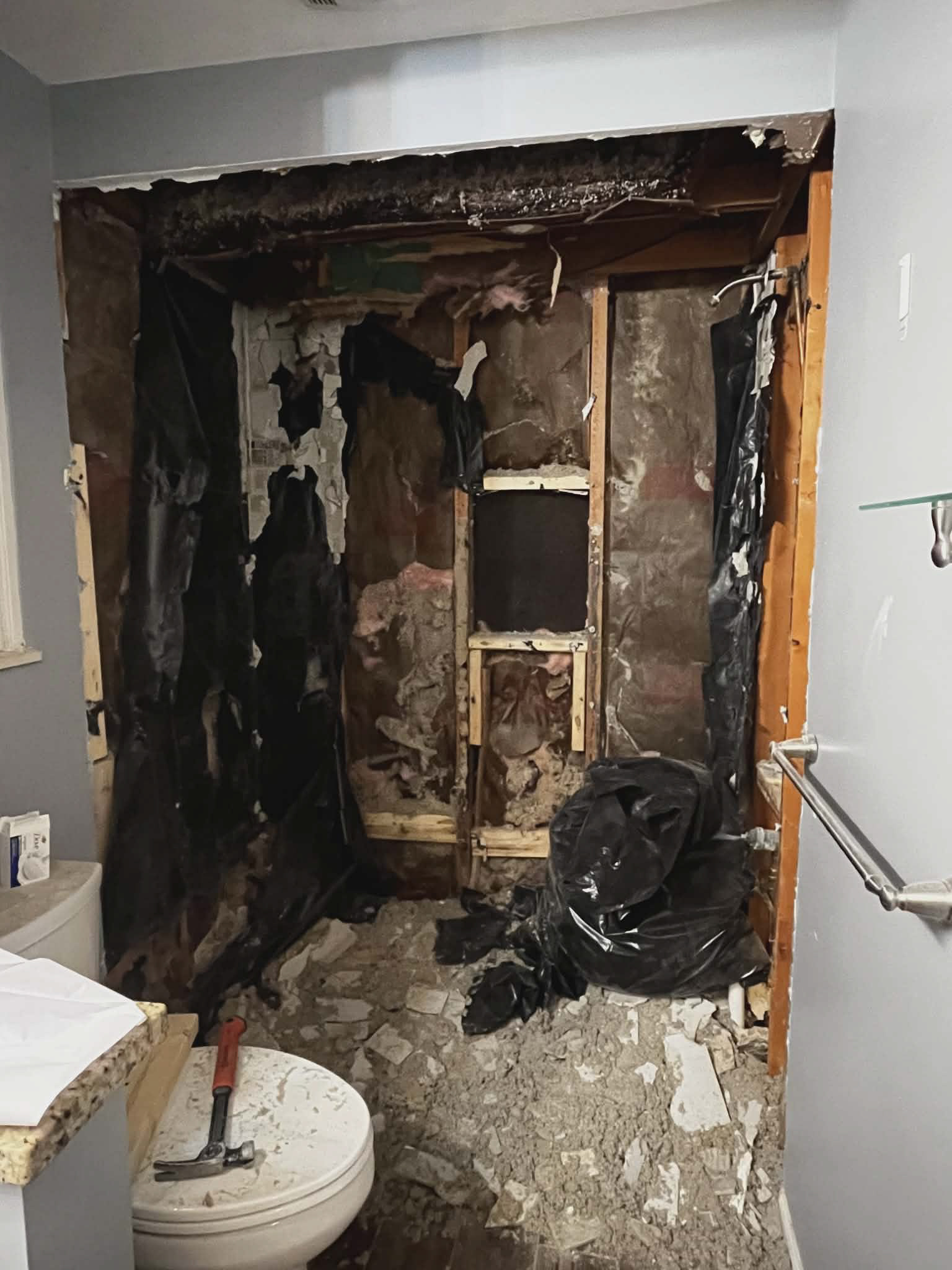 The water was dripping. ALL INSTALLATION WAS MOLDY. Wood starting to rot after two years.