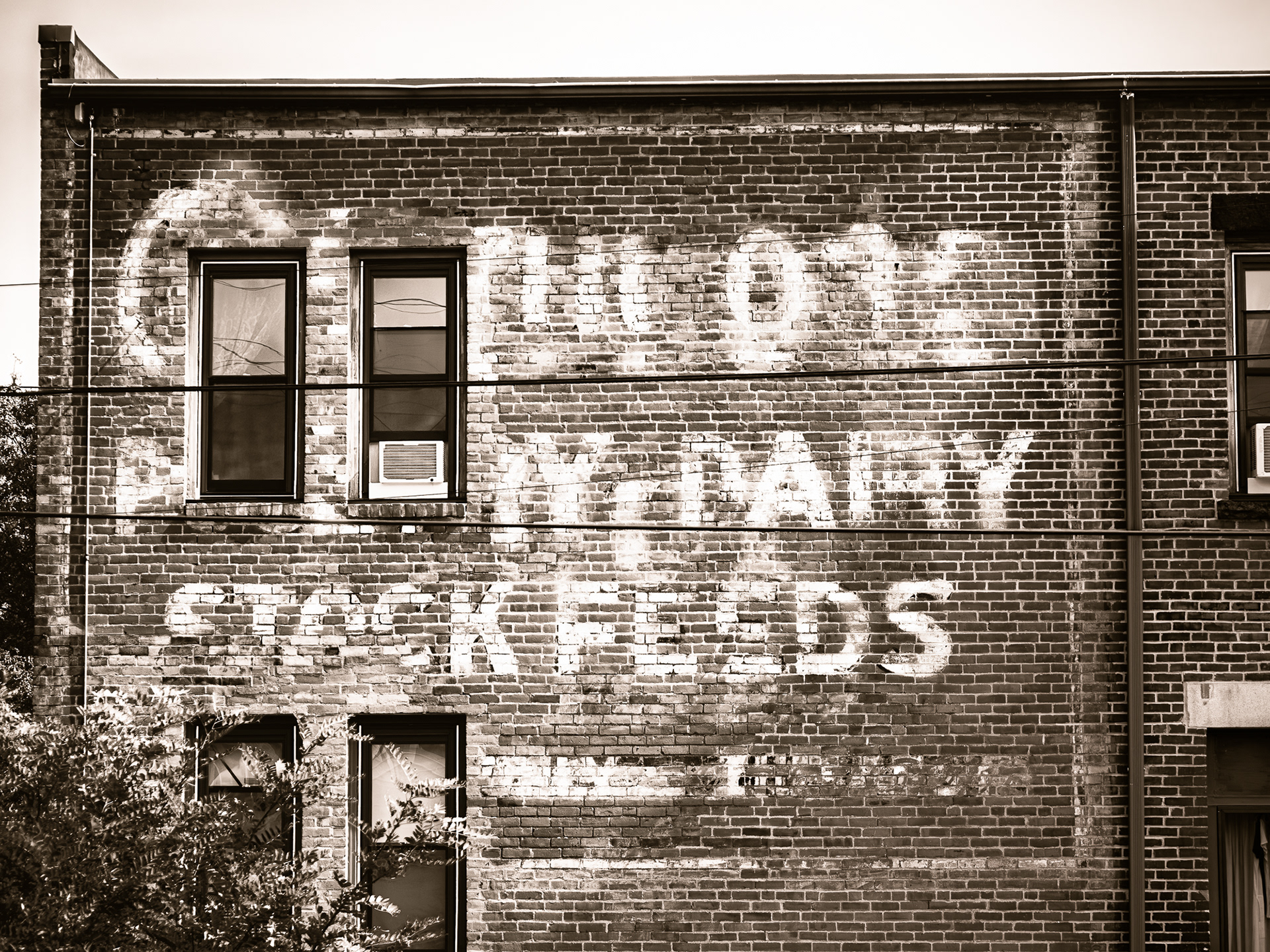 faded sign