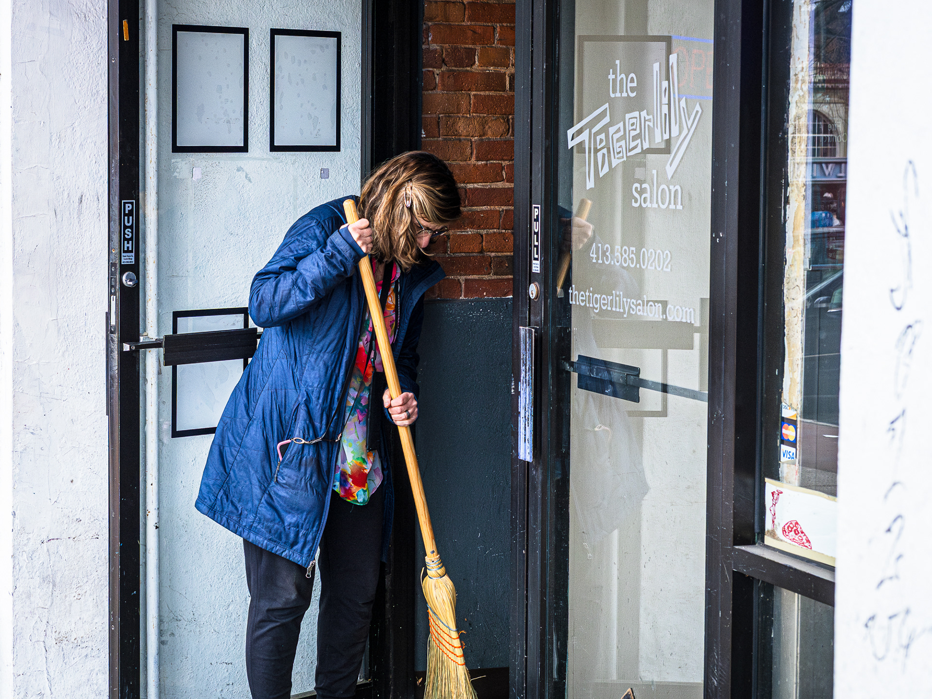 cleaning up