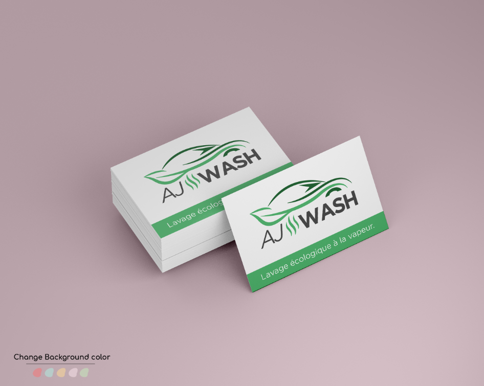 Carte de visite pour entreprise de lavage auto