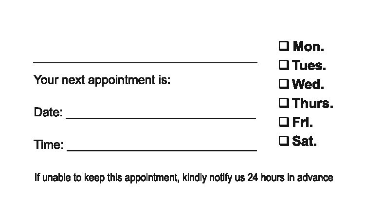 Advantage Health - Business Card - Back