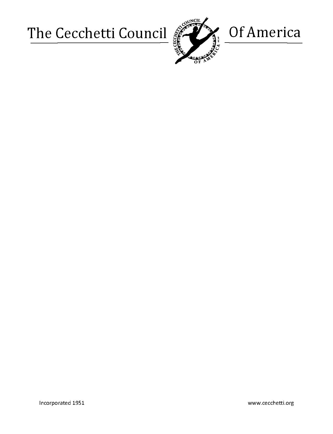 Cecchetti Council of America - Memo Pads