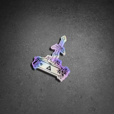 Master Sword Holographic Sticker