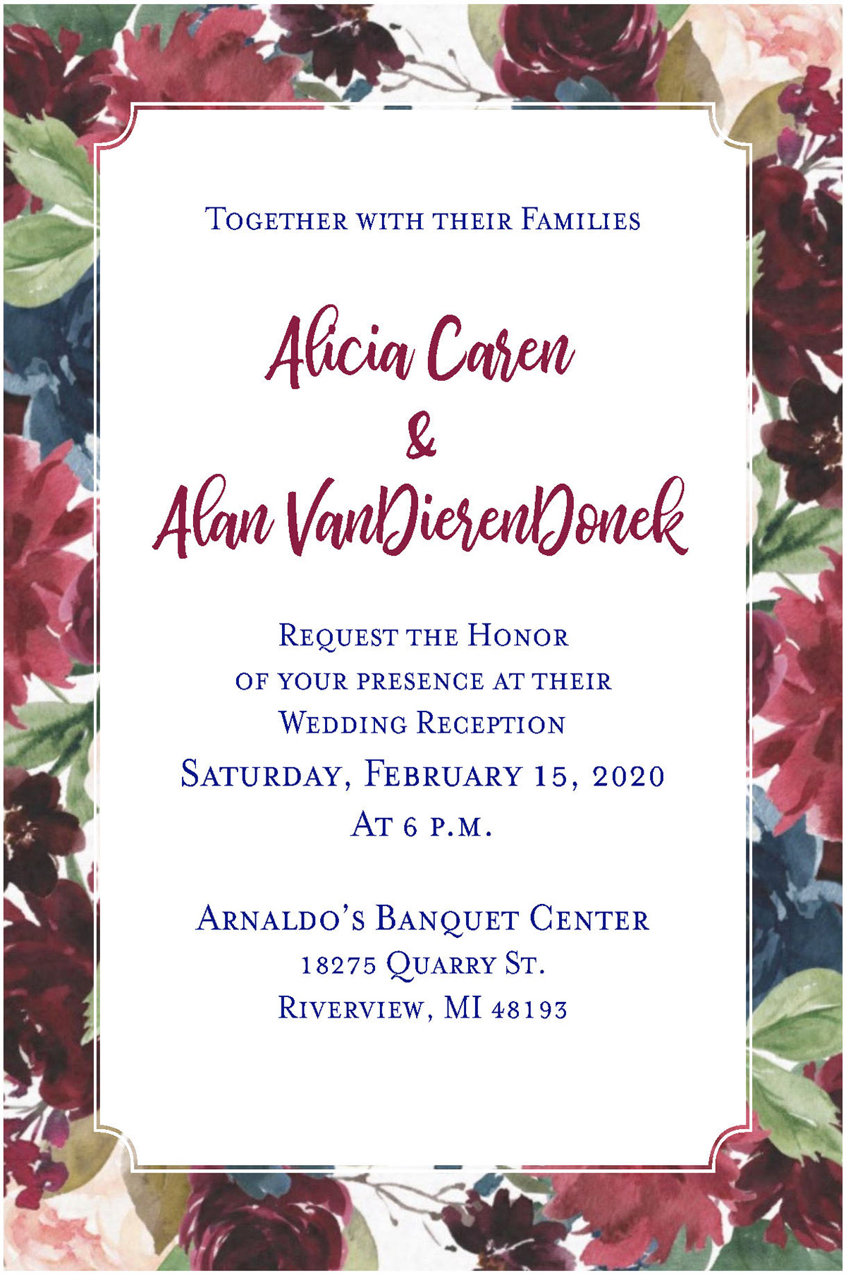 Wedding Invitation 2020