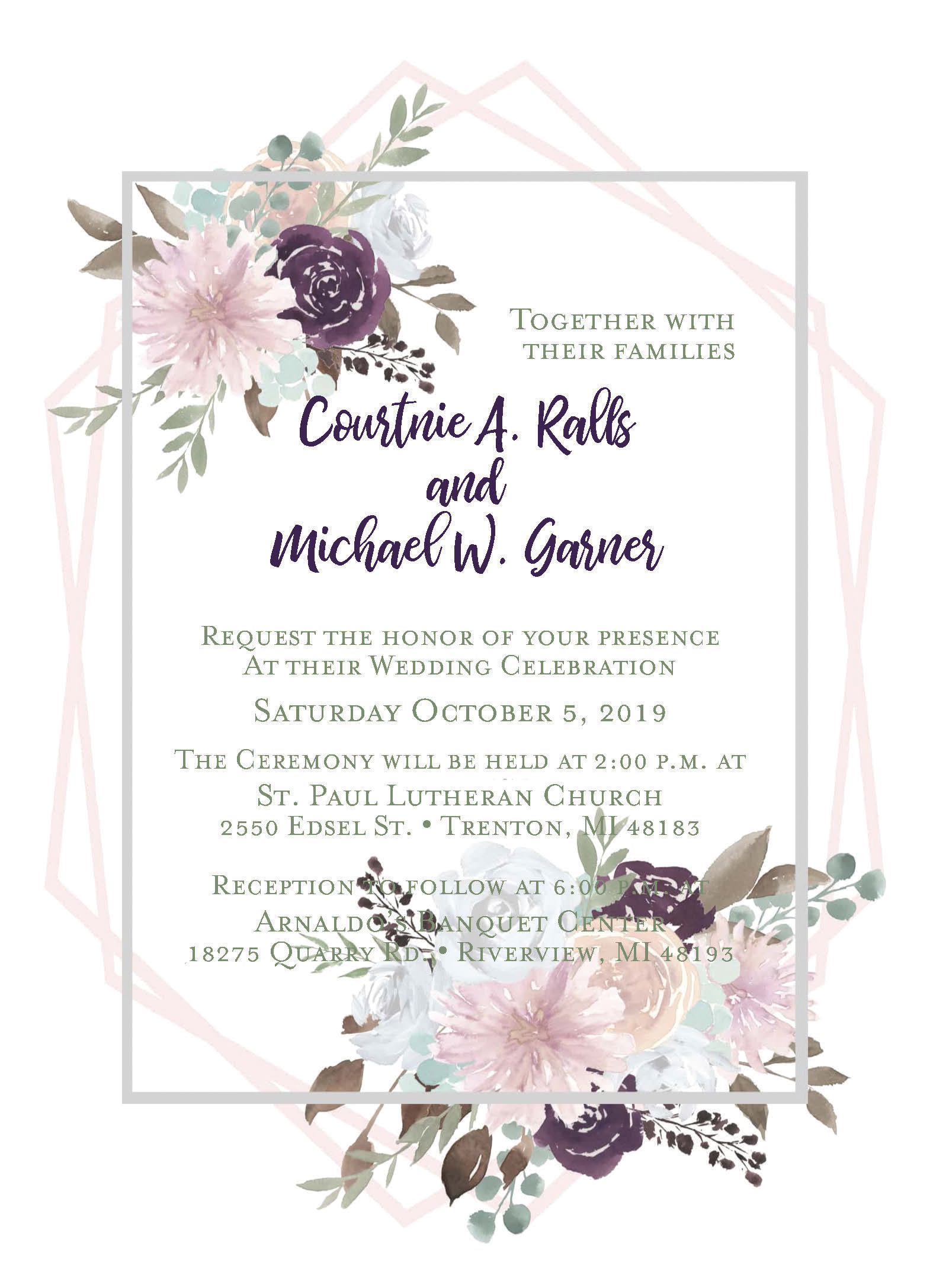 Wedding Invitation 2019