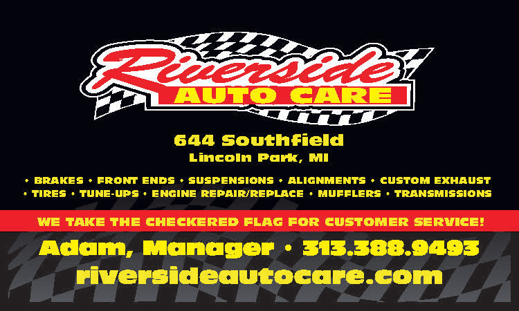 Riverside Auto Care - Business Card - Adam, Front