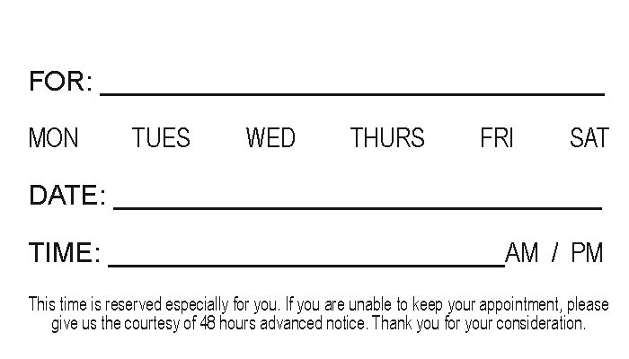 Dr. Izzo - Business Card - Back