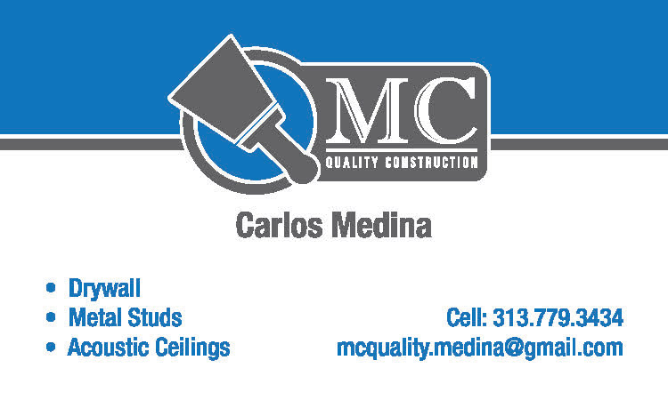 MC Quality Construction - Business Card - Front