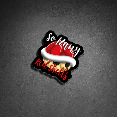 So Many Red Shells MK Sticker