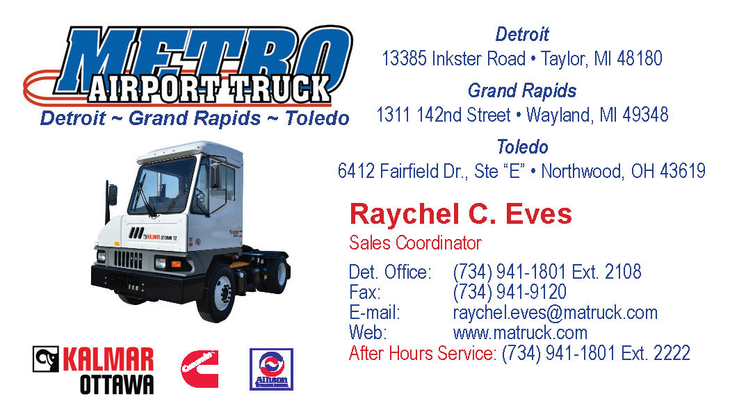 Metro Airport Truck - Business Card