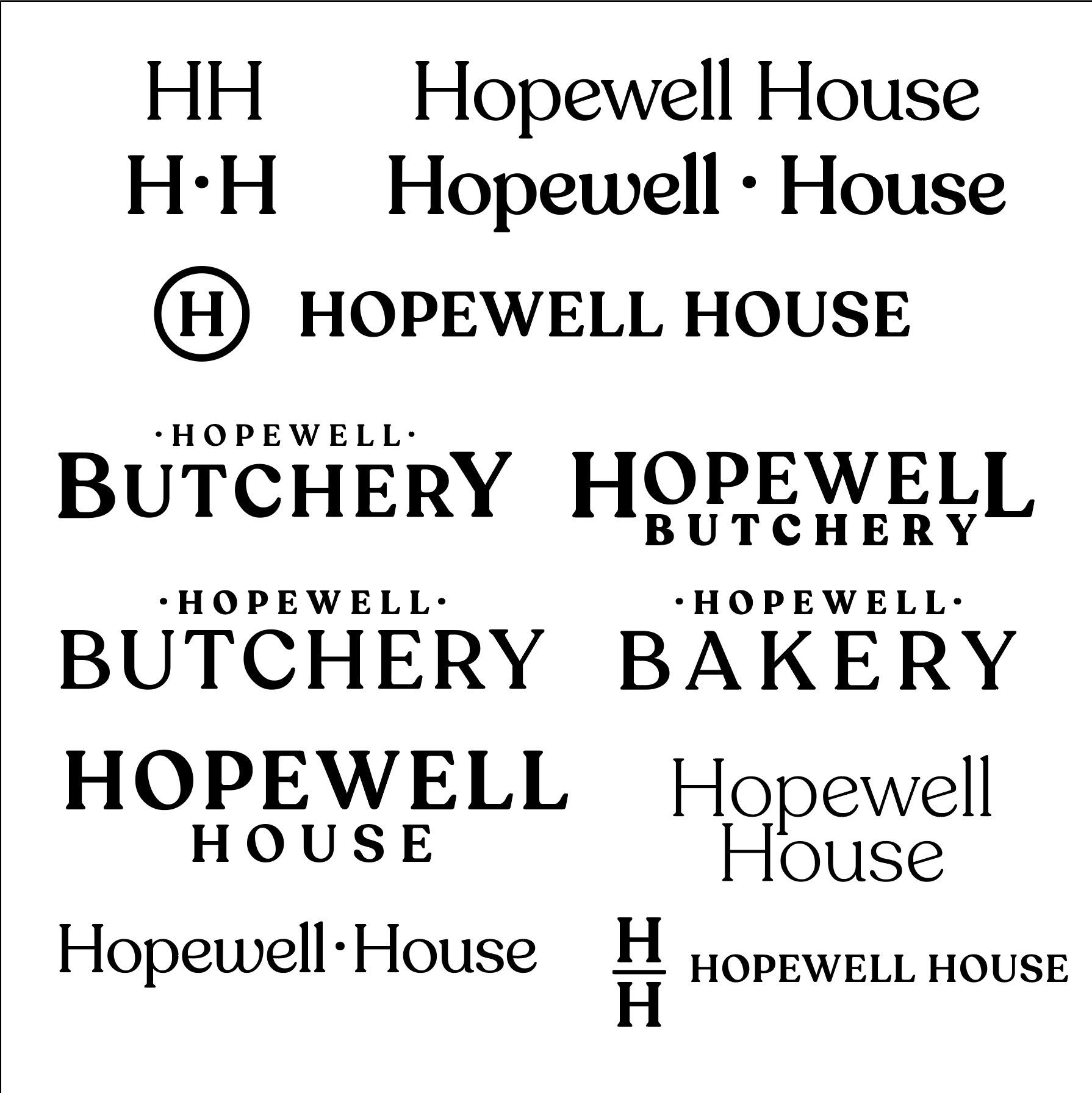 Hopewell Distillery logo process