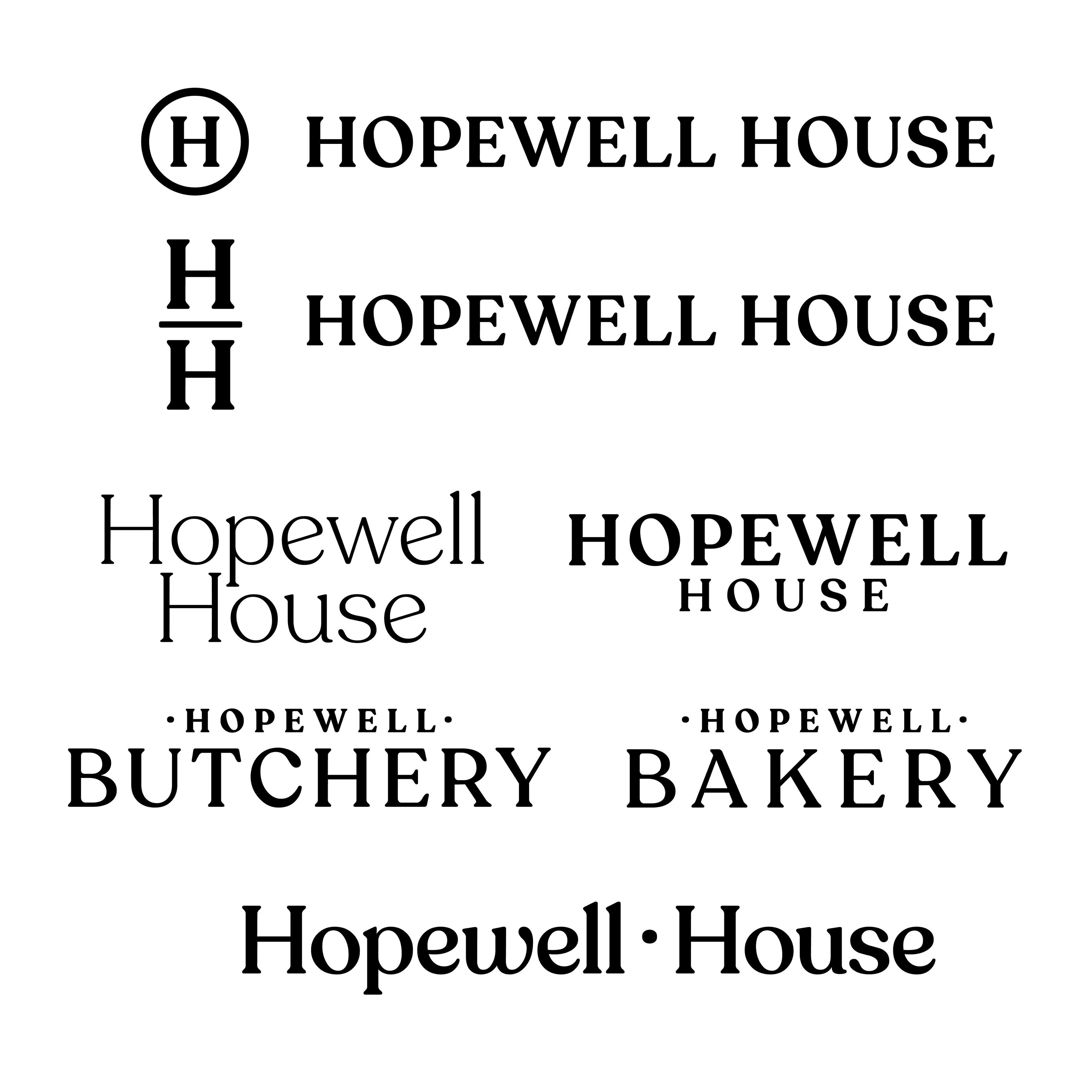 Hopewell Distillery logo process