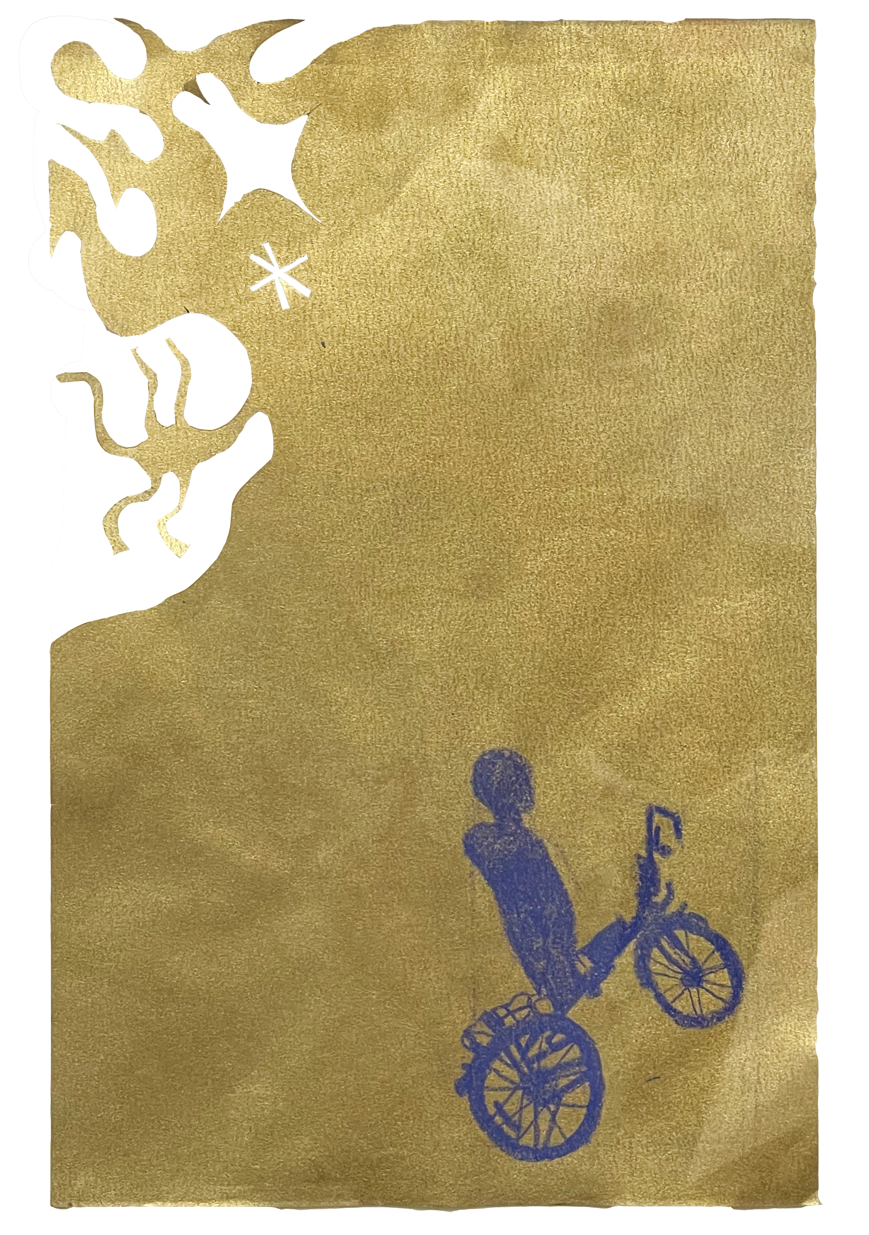 Untitled, 2023, colored pencil on paper, 7 x 11"