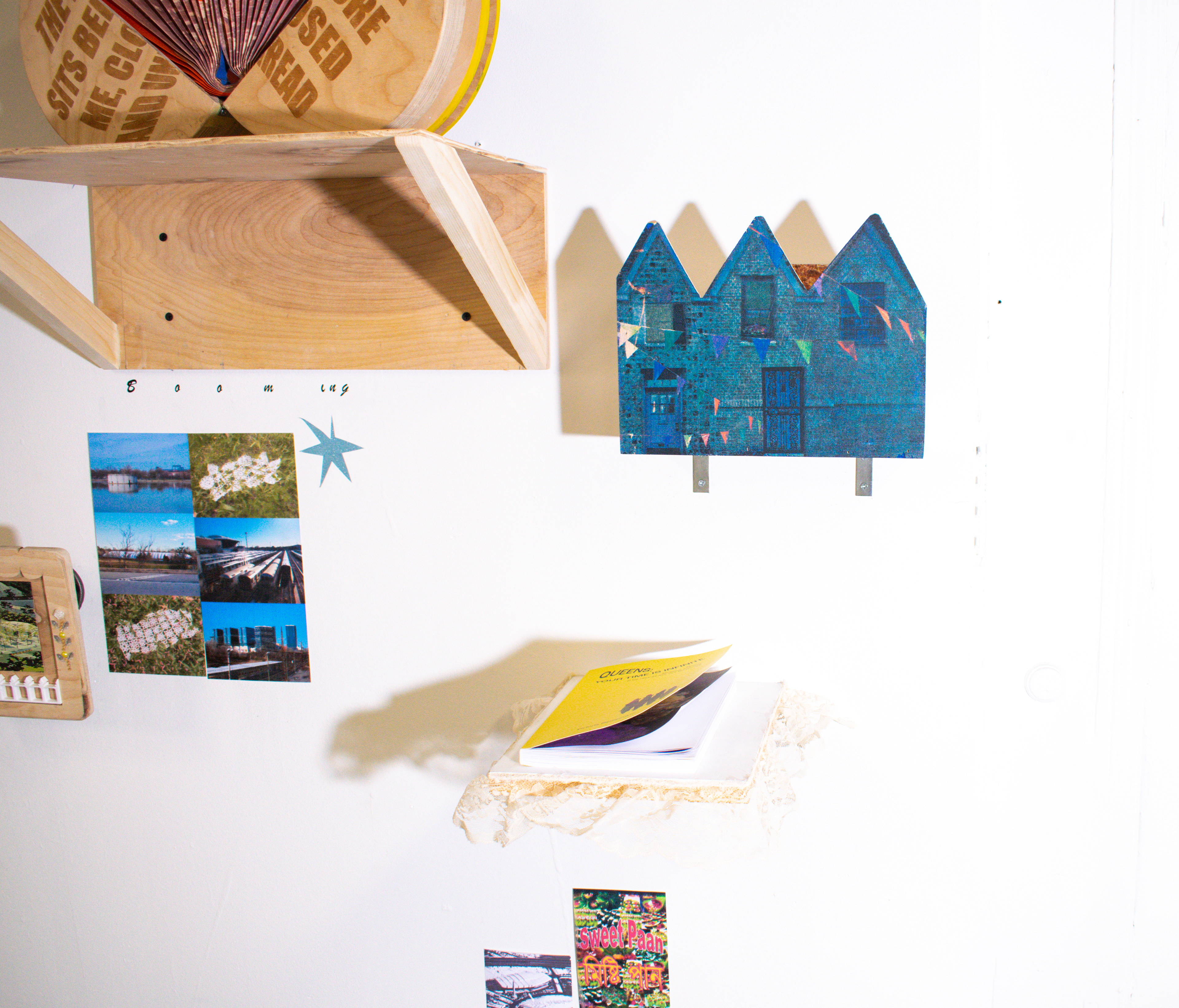 Queens: Your Time is Infinite (detail), 2024, Multimedia installation of four artist books, dimensions variable