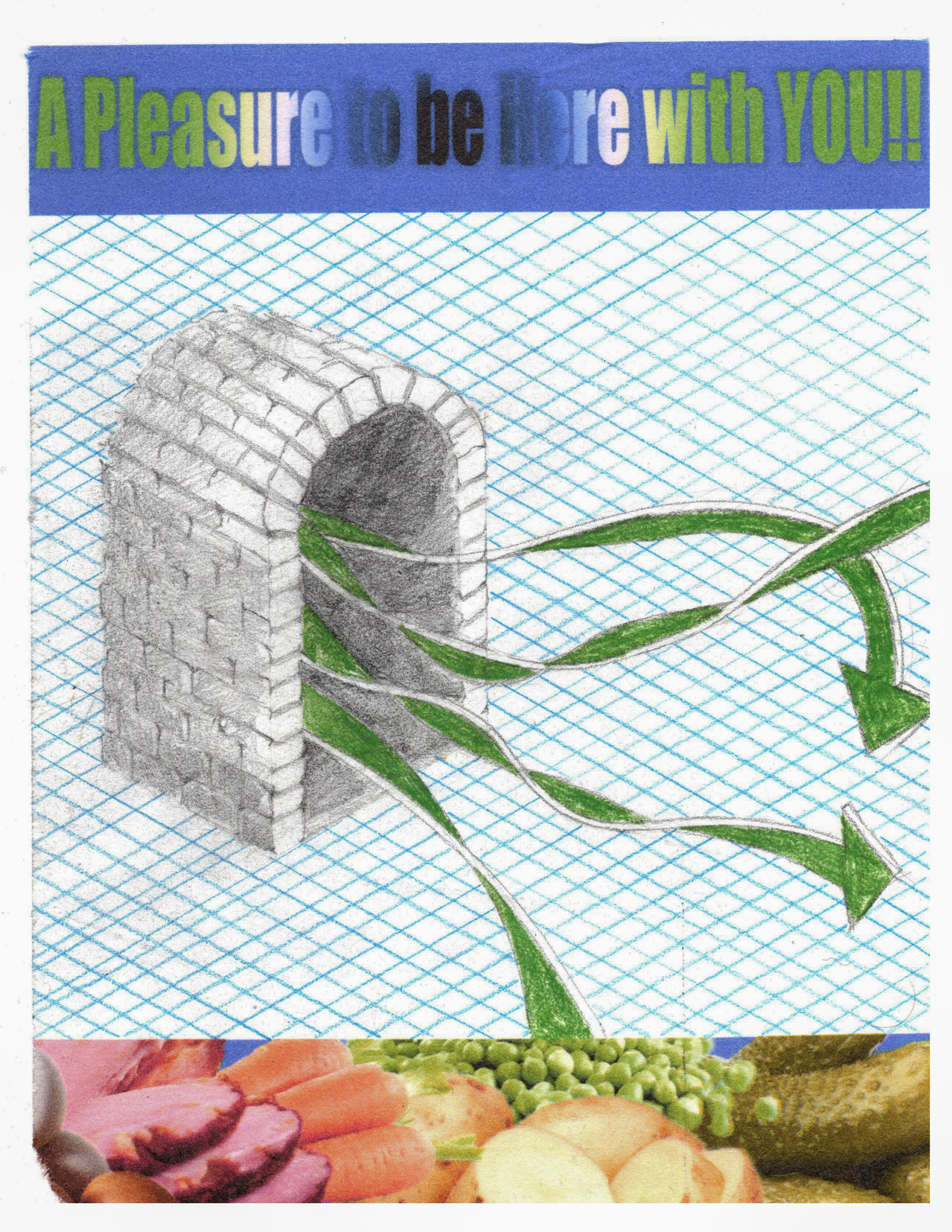 Rockaway Reliquary, 2025, inkjet print, colored pencil, graphite on Kozo, 8.5 x 11"