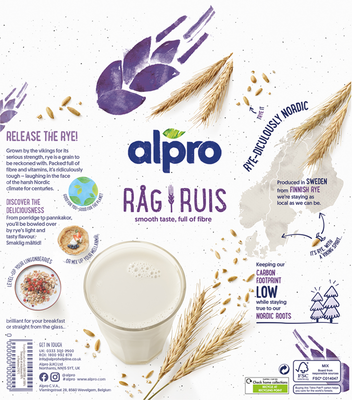 Alpro – Rye Milk  - High Res Retouching & Layout