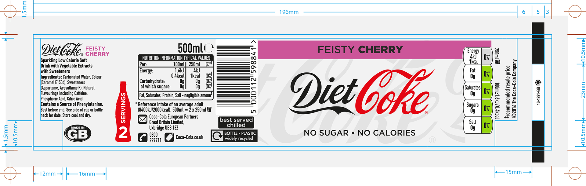 Diet Coke – Dry Offset Can – Artwork