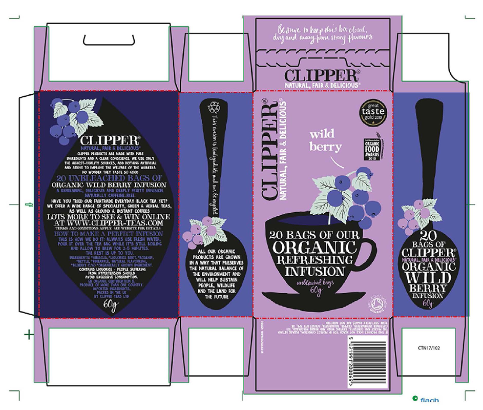 Clipper Tea – Litho Print Carton – Artwork