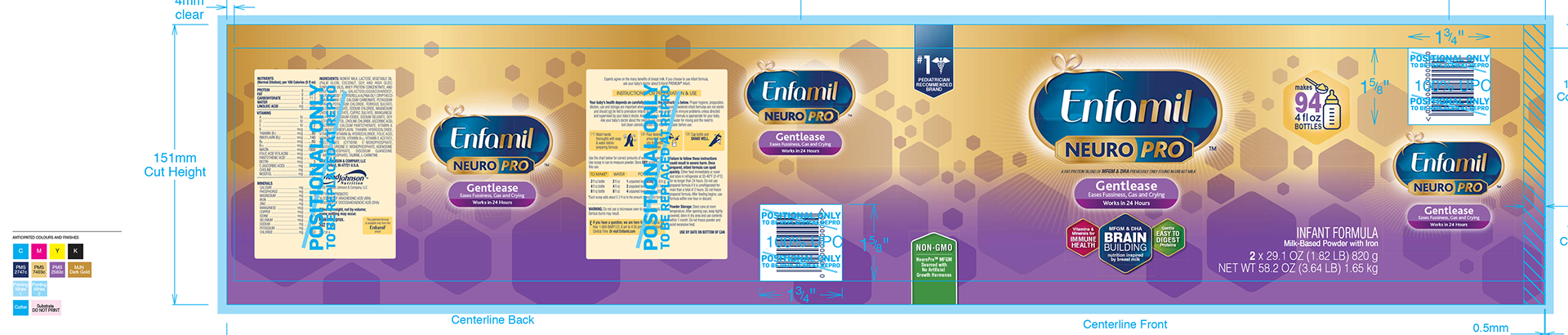 Flexo Baby Formula – Spot Colours – Artwork