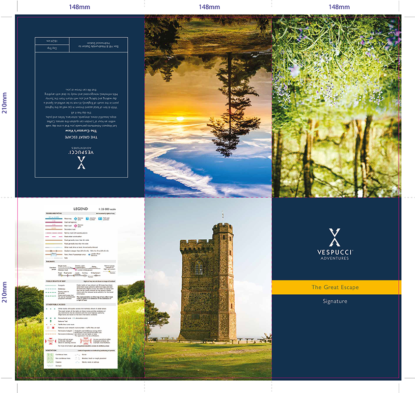 Vespucci – A5 12pp Folded Map – Artwork