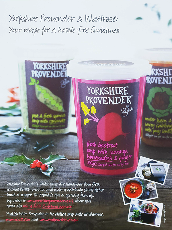 Yorkshire Provender Soup – Advert – Artwork