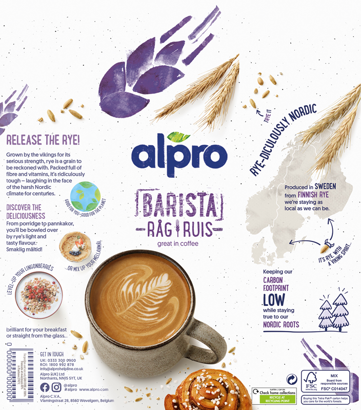 Alpro – Rye Milk  - High Res Retouching & Layout