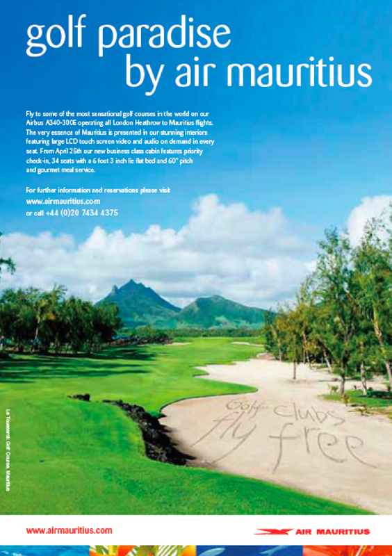 Air Mauritius –  Advert – Design & Artwork