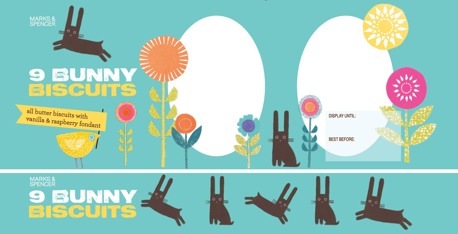 M&S – Easter Litho Carton – Artwork