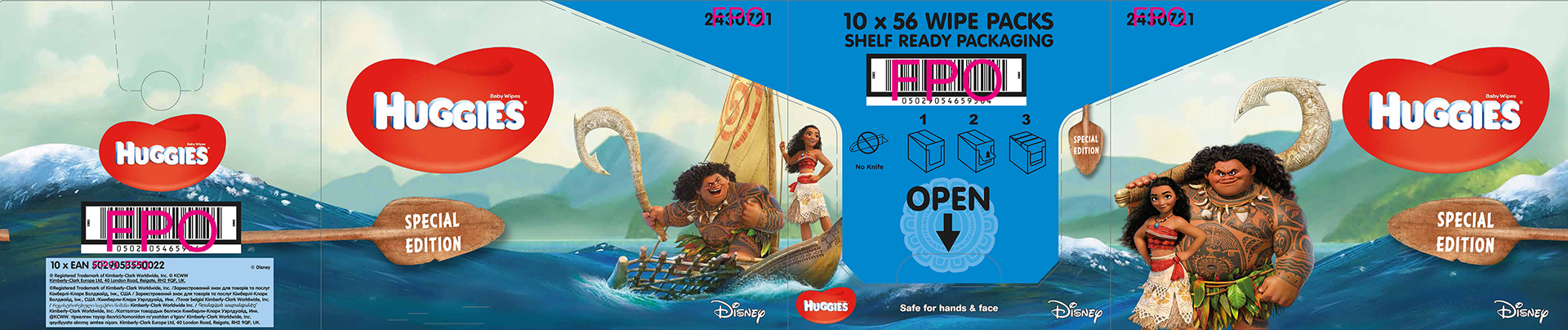 Kimberly-Clark – Disney Moana – Retouching Background Image