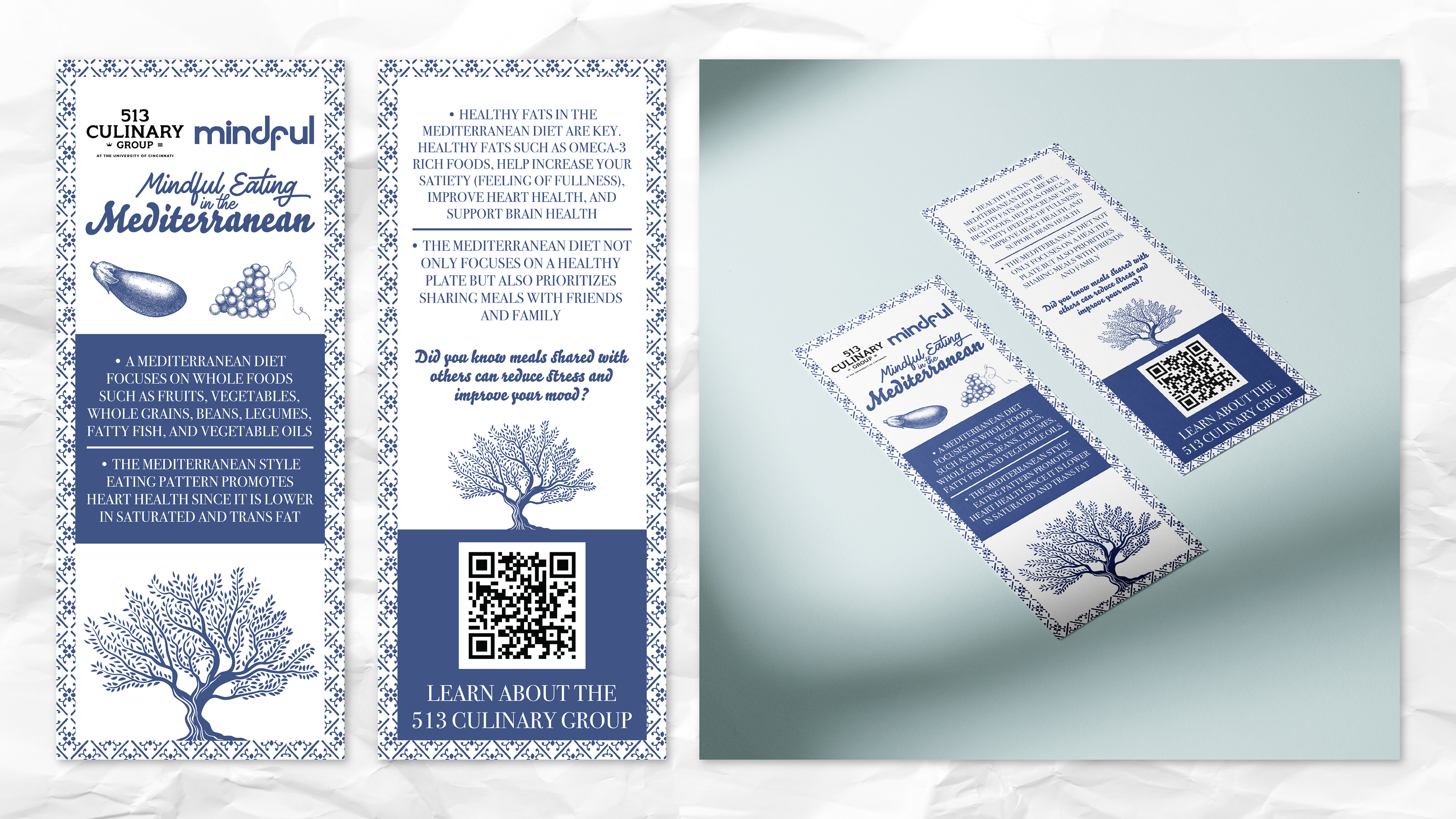 Mindful Mediterranean Informational Flyer Mockup