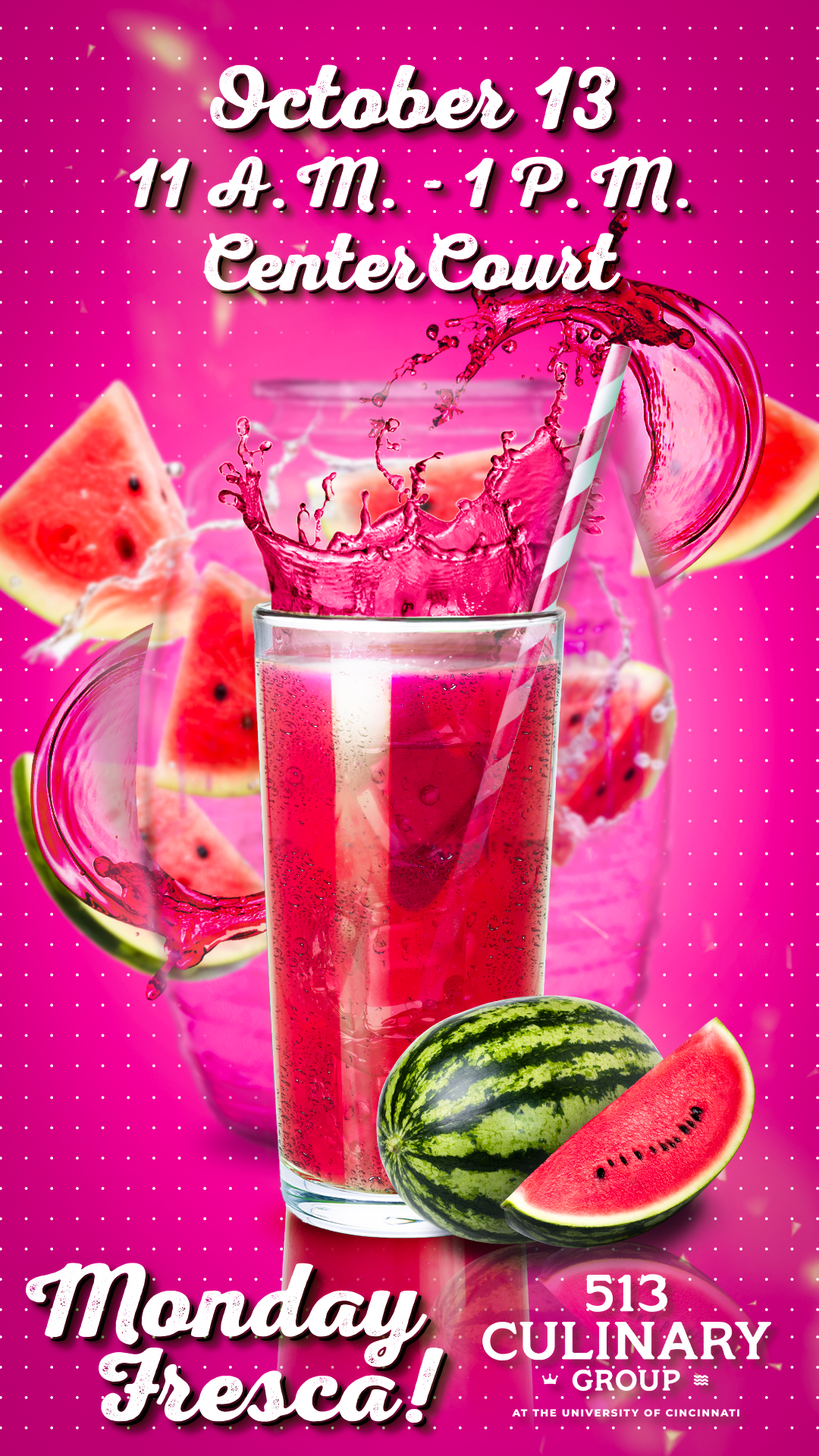 513 Culinary Group sponsored Drink promotional, in association with Sodexo