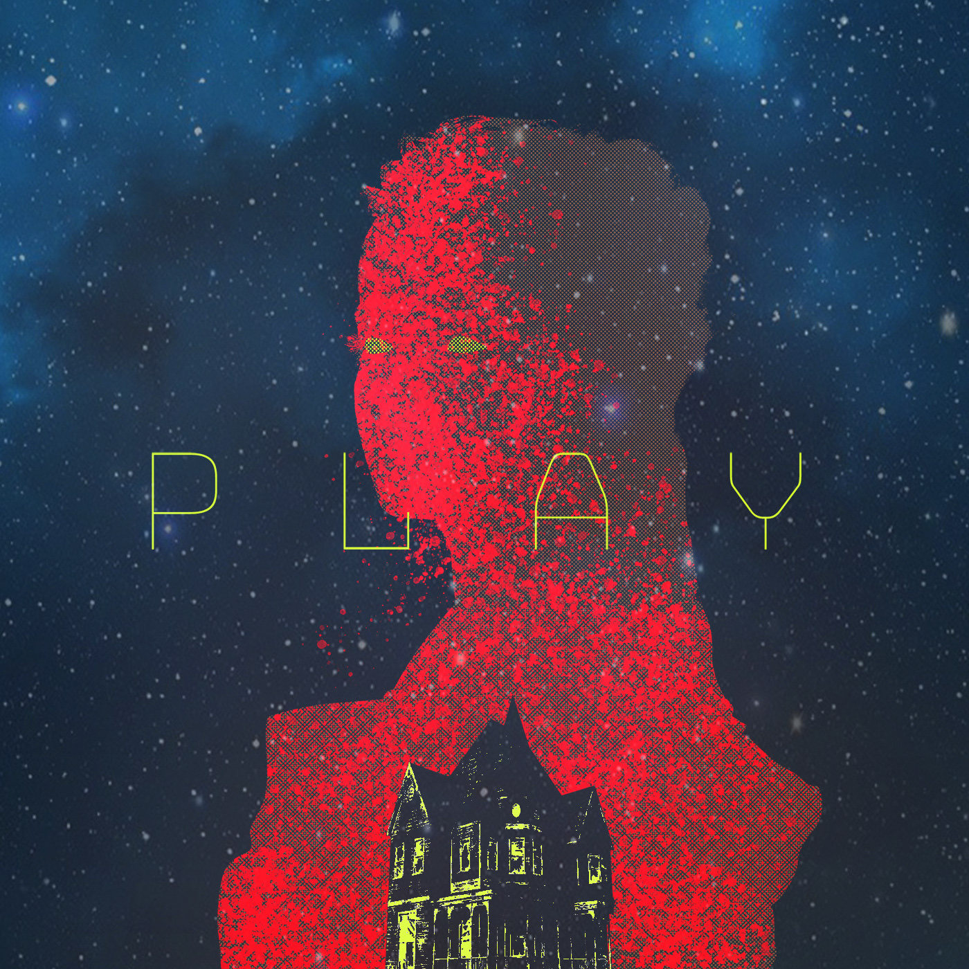 Play House, Gatis Cirulis, illustration, red, house, body, college, space
